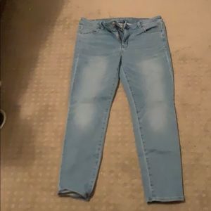 Light blue skinny jeans